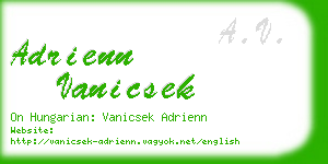 adrienn vanicsek business card